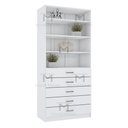 Ver imagem 6 de MÓDULO CLOSET GAVETEIRO PRATELEIRAS MDF A 2,00 M474.B (CASA) MUNDI MOVEIS