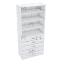 Ver imagem 4 de MÓDULO CLOSET GAVETEIRO PRATELEIRAS MDF A 2,00 M474.B (CASA) MUNDI MOVEIS