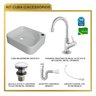 Kit Cuba Ro36 Cross com Torneira 1198 e Válvula Click com Sifão e Flexível - 10