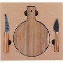 Ver imagem 1 de Cheesy Jg P/ Queijo 2x26x28cm Madeira Natural 3pç