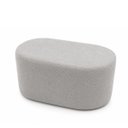 Ver imagem 3 de Puff Star Decorativo Bouclé Curvo para Sala e Recepção Luxo:Cinza/Bouclé