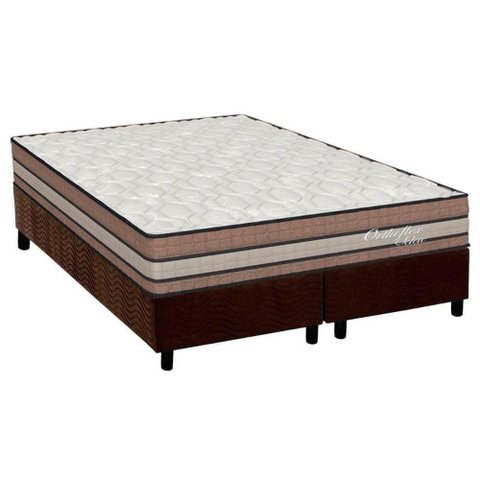 Cama Box Queen: Colchão Molas Ensacadas Orthoflex Masterpocket Seleto + Base Brown(158x198)