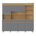 Ver imagem 2 de Armário de Cozinha 6 Portas 3 Gavetas 220cm 100% Mdf Realeza