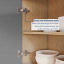 Ver mais imagens de Armário de Cozinha 6 Portas 3 Gavetas 220cm 100% MDF Realeza Marrom/Carvalho/Titânio