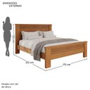 Ver imagem 3 de Cama Queen em MDF Cabeceira Frisada Paolo Rubi