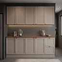 Ver imagem 1 de Cozinha Modulada Completa Olivia 2,00m 9 Portas e 2 Gavetas Estilo Americano com Tampos