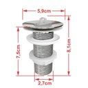 Ver imagem 7 de Kit Cuba Ro36 Cross com Torneira C50 e Válvula Abs com Sifão e Flexível