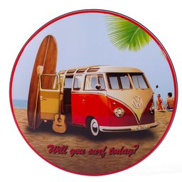 Luminoso de Parede Kombi C/prancha de Surf Retrô Vintage Bar, Garagem, Churrasqueira, Espaço Gourmet - 1