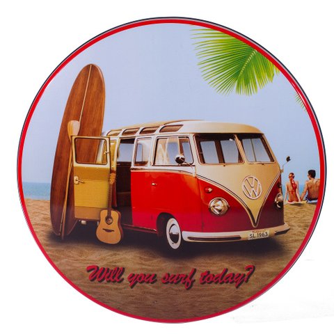 Luminoso de Parede Kombi C/prancha de Surf Retrô Vintage Bar, Garagem, Churrasqueira, Espaço Gourmet