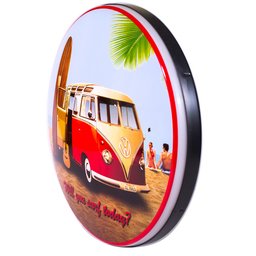 Luminoso de Parede Kombi C/prancha de Surf Retrô Vintage Bar, Garagem, Churrasqueira, Espaço Gourmet - 3
