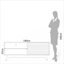 Ver mais imagens de Rack para Tv até 55 Polegadas 1 Porta Retrô Off White/freijó - Dalla Costa