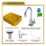 Kit Cuba Ro36 Cross com Torneira Luxo e Válvula Metal com Sifão e Flexível - 10