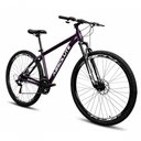 Ver imagem 1 de Bicicleta Nero 6 Mountain Bike Aro 29 Quadro Alumínio 21 Marchas Absolute Roxo