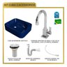 Kit Cuba Ro36 Cross com Torneira Luxo e Válvula Metal com Sifão e Flexível - 10