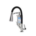 Ver imagem 1 de Torneira Filtro Gourmet Flexível Cozinha Bancada Preto/cromo Del Metais