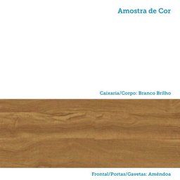 Quarto de Bebê com Guarda-Roupas 4 Portas Janeladas Cômoda e Berço 100% MDF Lana Espresso Móveis - 14