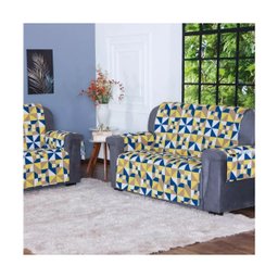 Kit Capa Protetora P/ Sofá 3 E 2 Lugares Tecido Repele Água - 1