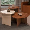 Ver imagem 1 de Mesa de Centro Delta Cedro/Off White - Artely Móveis
