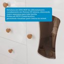 Ver imagem 6 de Quarto de Bebê Berço com Rodízios Cômoda 1 Porta 100% MDF Lana Espresso Móveis Branco/Amêndoa