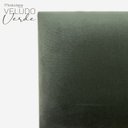 Ver imagem 1 de Cabeceira Pétala 120cm para Cama de Solteiro:veludo Verde