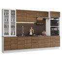 Ver imagem 2 de Armário de Cozinha Completa 340cm Branco/rustic Stella Madesa 01 Branco/rustic