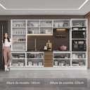Ver imagem 4 de Armário de Cozinha Completa 340cm Branco/rustic Stella Madesa 01 Branco/rustic