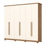 Guarda-roupa 6 Portas 6 Gavetas Benjamin Espresso Móveis - 3