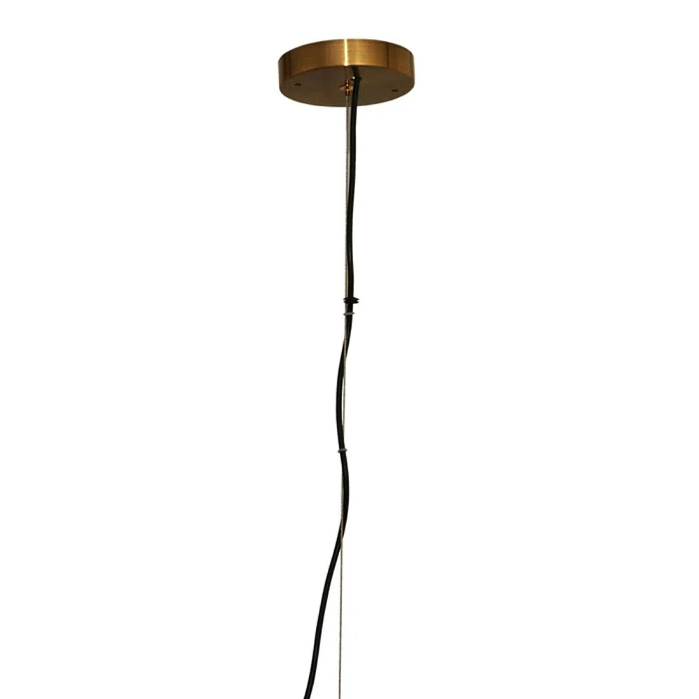 Pendente Caju Bronze e Conhaque (d)30cm (a)40cm 1xe27 40w - Rz001s