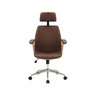 Cadeira de Escritório Presidente Giratória com Apoia Cabeça Office Lisboa - 3