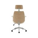 Ver imagem 2 de Cadeira de Escritório Presidente Giratória com Apoia Cabeça Office Lisboa