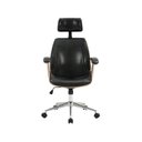 Ver imagem 4 de Cadeira de Escritório Presidente Giratória com Apoia Cabeça Office Lisboa