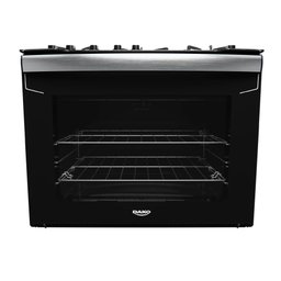 Fogão de Embutir 5 Bocas Preto com Mesa de Vidro Dako Diplomata Bivolt - 1