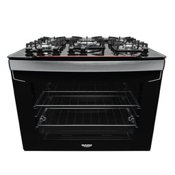 Fogão de Embutir 5 Bocas Preto com Mesa de Vidro Dako Diplomata Bivolt - 2