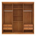 Ver imagem 3 de Guarda Roupa Casal em Mdf 6 Portas 4 Gavetas Suecia Tcil Tcil Móveis Roupeiro Casal Suécia Cinamomo