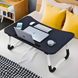 Mesa de Colo Portátil Dobrável Suporte Multiuso - Preto - 7