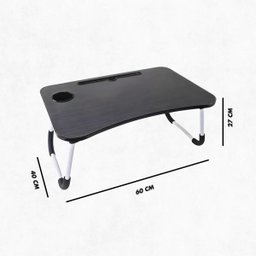 Mesa de Colo Portátil Dobrável Suporte Multiuso - Preto - 6