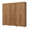 Guarda-roupa Casal 6 Portas 4 Gavetas Nathaniel Espresso Móveis - 9