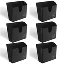 Ver imagem 1 de Kit 6 Suportes Porta Guardanapo de Mesa para Restaurantes Lancherias Uz Slim Pretos