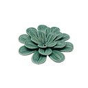 Ver imagem 1 de Peça Decorativa Flor em Cerâmica Verde 13cm Dl0183 Btc