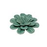Peça Decorativa Flor em Cerâmica Verde 13cm Dl0183 Btc - 1