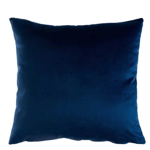 Almofada Veludo Paris 40x40cm Azul FASTLAR Almofada de Veludo 40x40cm Capa com enchimento