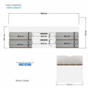 Ver imagem 4 de Cama Solteiro New Conect 2 Gavetas Branco/Jatobá - Santos Andirá