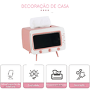 Ver imagem 2 de Suporte Decorativo Tv Retro Porta Lenços Rosa Xc-sp-62
