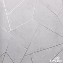 Ver imagem 1 de Papel de Parede Kantai White Swan - Geométrico Zara Fio de Prata