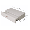 Ver imagem 3 de Penteadeira Suspensa Gaveta Mdf 60 Multifuncional Branca