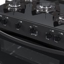 Ver imagem 3 de Fogao 5 Bocas Venax Picasso Line Preto Fosco Gas Glp