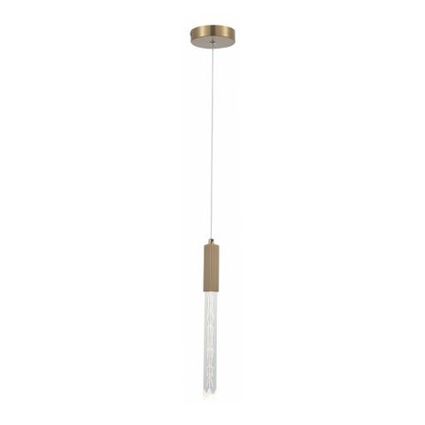 Lustre Pendente Astraled Skat Pt-9117 Dourado Led Bivolt Dourado Pt-9117
