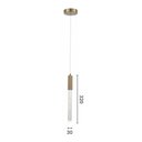 Ver imagem 2 de Lustre Pendente Astraled Skat Pt-9117 Dourado Led Bivolt Dourado Pt-9117