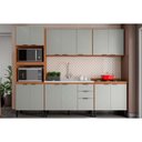 Ver imagem 1 de Cozinha Completa Firenze 5 Peças (2aéreos+2balcões+1paneleiro) S/pia Fmt009 Amendola/nude Prime