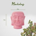 Ver imagem 4 de Vaso Cerâmica Buda 8x7x9 Cm – Harmonia e Sofisticação para Sua Decoração:azul